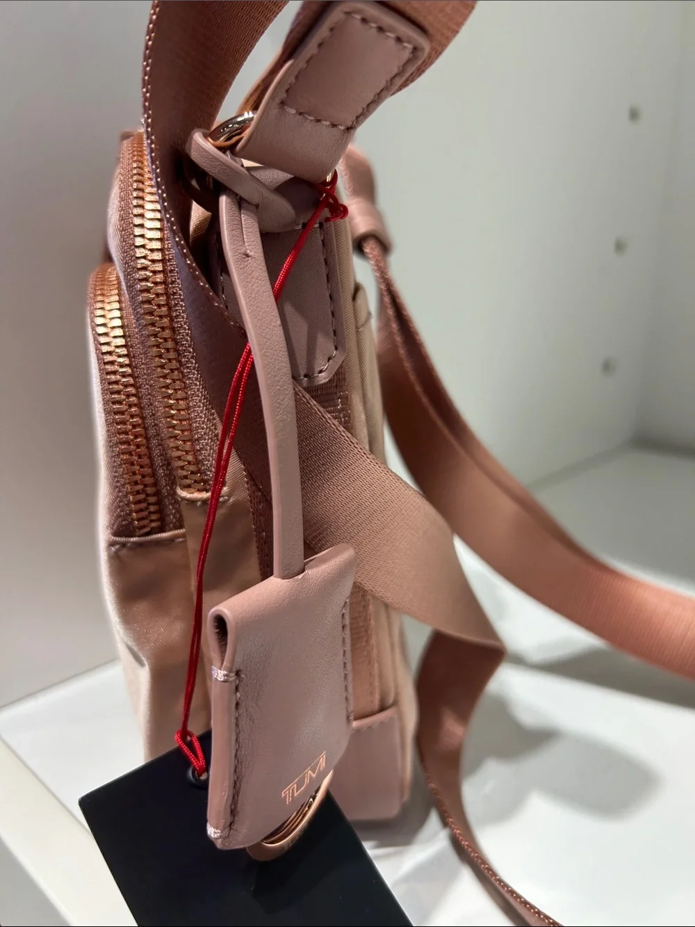 TUMI Rama Crossbody Bag - Blush with rose gold hardware